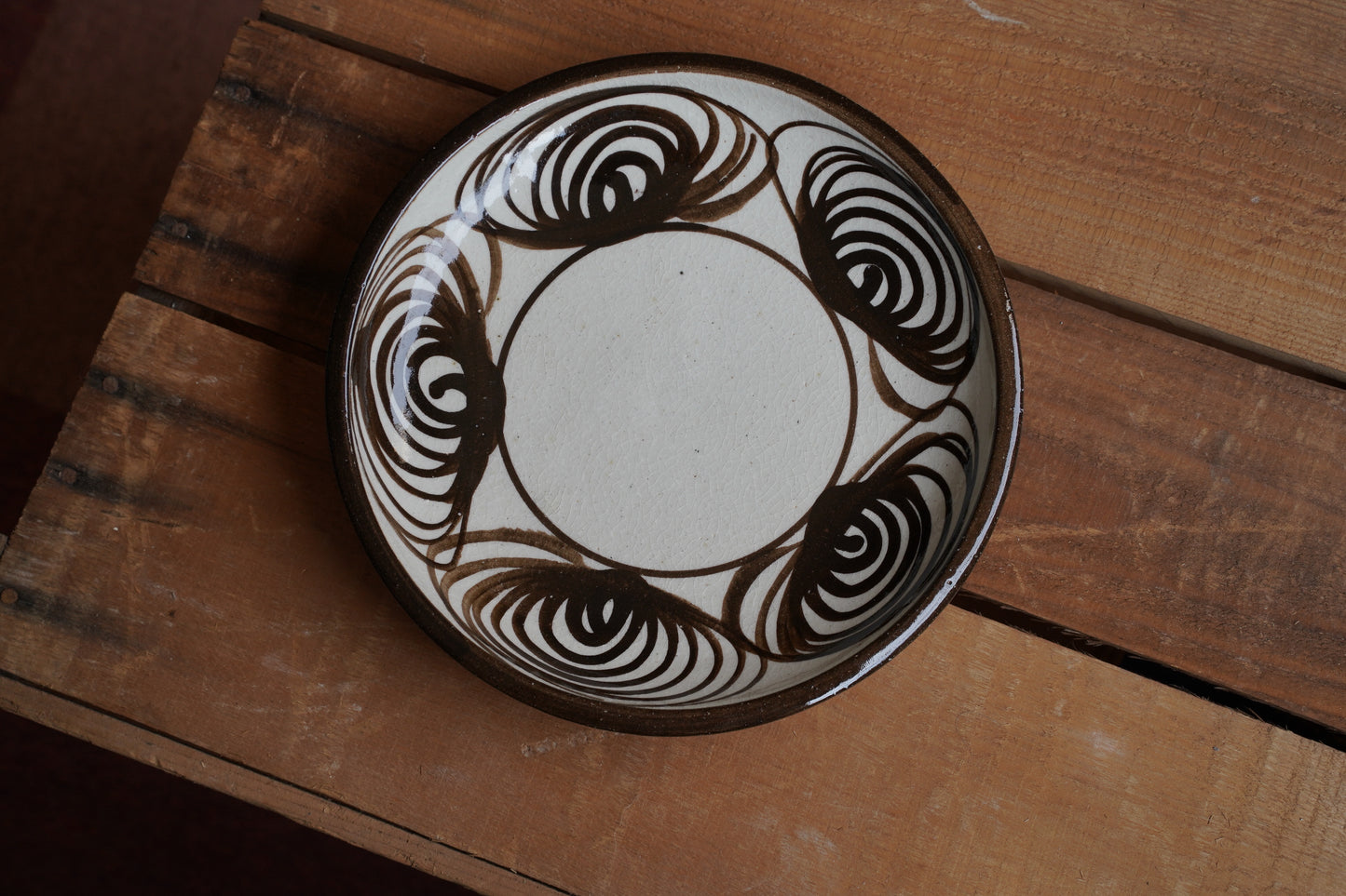 瀬戸本業窯|馬の目皿(6.5寸)