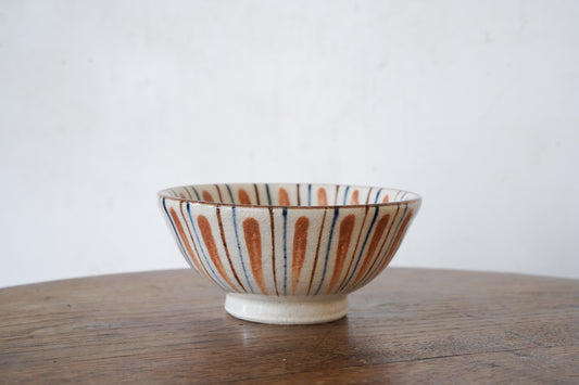 瀬戸本業窯|麦藁手・とくさ飯碗(大)