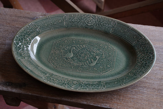 S U I Y O | 【陽刻】シノワズリ L 青磁