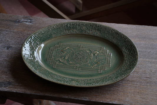 S U I Y O | 【陽刻】シノワズリ M青磁