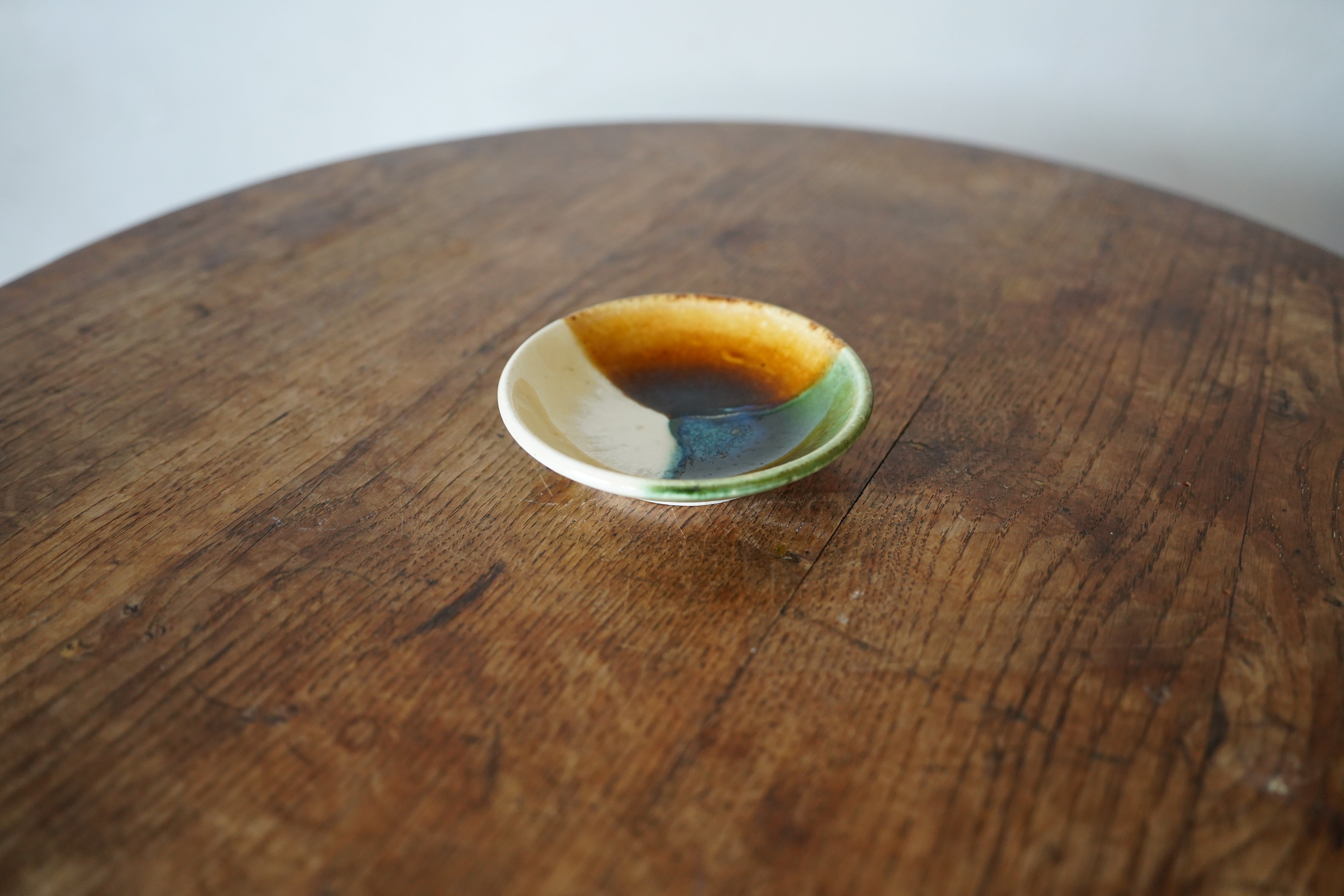 瀬戸本業窯｜三彩 小皿4寸 – Masukichi -Pottery & Souvenir- ますきち