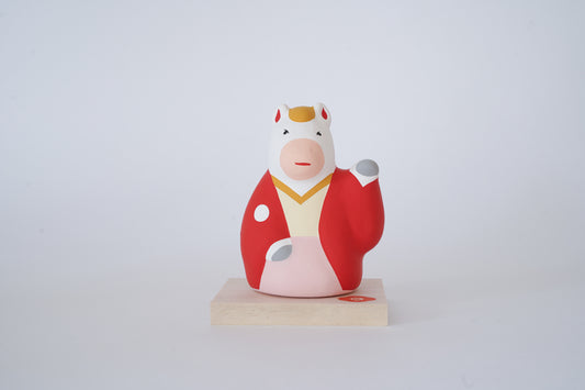 玩具工房｜開運招き午（左手・人）