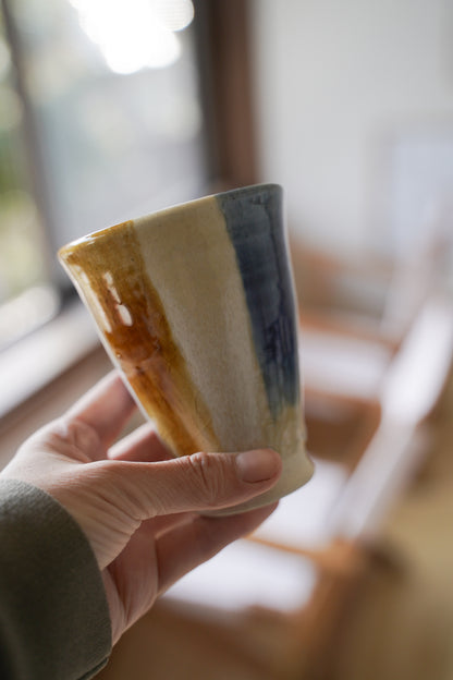 瀬戸本業窯｜三彩タンブラー