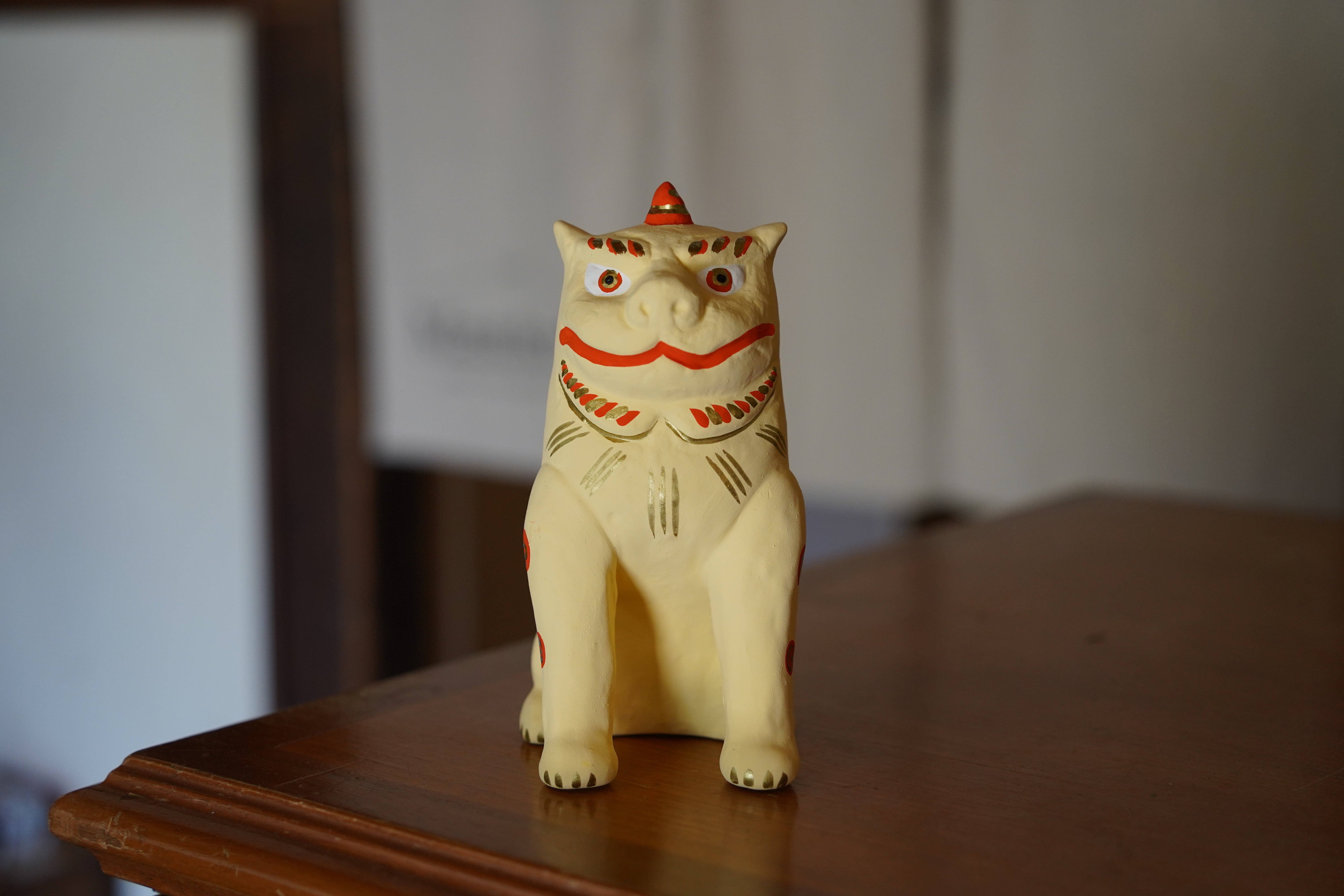 ⭐️獅子織部焼　工芸品　せともの1対 織部焼 向付 隆司作 五枚組 木箱付 | (有)新原美術