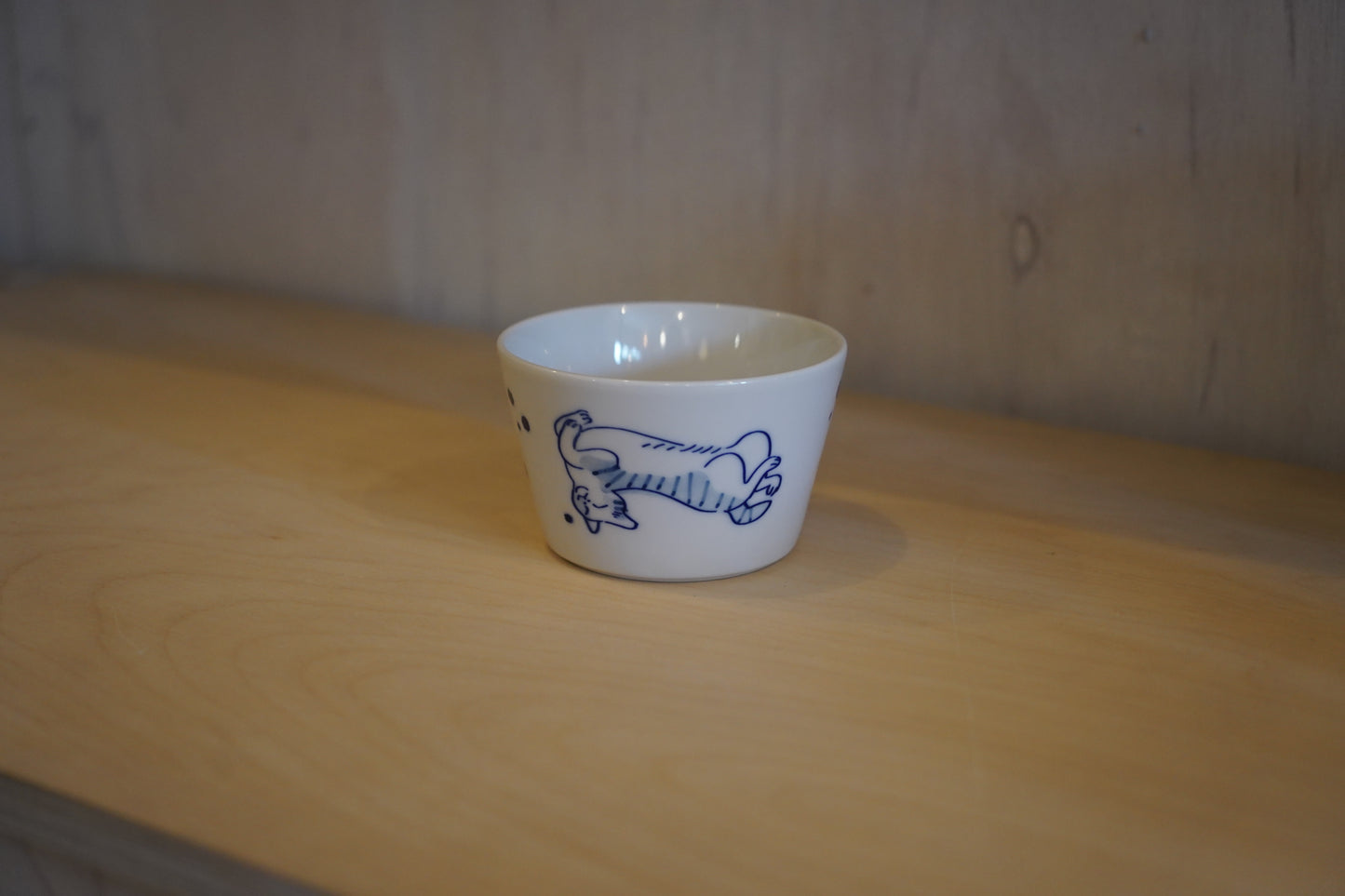 双寿園｜ねこシリーズ　うどん猪口