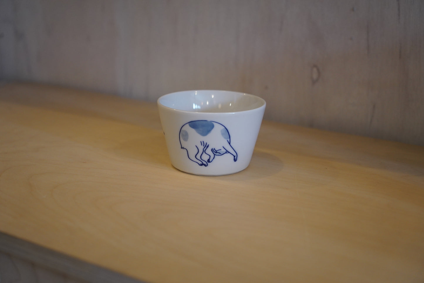 双寿園｜ねこシリーズ　うどん猪口