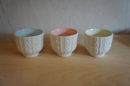 M.M.Yoshihashi | Trace Face cup　Knit wear