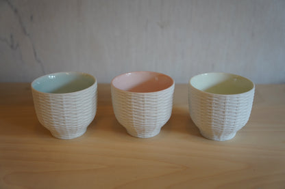 M.M.Yoshihashi | Trace Face cup　Rattan Basket
